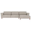 Ver imagem 1 de Sofá 3,30M com Chaise Direita Franz Suede Bege - Gran Belo