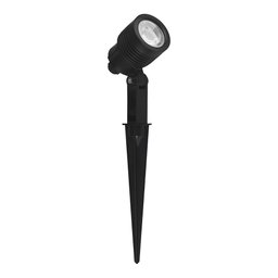 Espeto para Jardim Germany Clear Led 6W Bivolt Preto 3000K Luz Amarela - 1