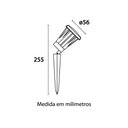 Ver imagem 3 de Espeto para Jardim Germany Clear Led 6W Bivolt Preto 3000K Luz Amarela