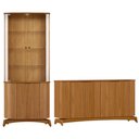 Ver imagem 1 de Kit Aparador Buffet com Cristaleira para Sala de Jantar Verbena N01 Ypê - Lyam Decor