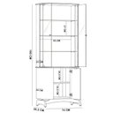 Ver imagem 6 de Kit Aparador Buffet com Cristaleira para Sala de Jantar Verbena N01 Ypê - Lyam Decor