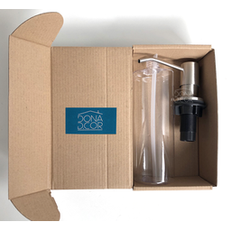 Dispenser Dosador Detergente 500ml Inox Escovado de Embutir Pia Cozinha Porta Sabonete Liquido Banca - 6