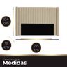 Cabeceira Casal King Size Estofada para Cama Box Alicia Veludo - 4