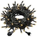 Ver imagem 1 de Kit 45 Cordão 100 Led Fixo Branco Morno Fio Verde Blindado 220v