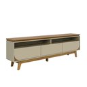 Ver imagem 6 de Rack Bancada Selene para Sala de Tv até 75" Polegadas Elegante e Funcional:cumaru e Opala