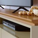 Ver imagem 2 de Rack Bancada Selene para Sala de Tv até 75" Polegadas Elegante e Funcional:cumaru e Opala