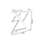 Ver imagem 3 de Pé de Mesa73,5x71 - Modelo 'z' - Black Piano - Par