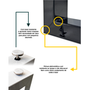 Ver imagem 2 de Pé de Mesa73,5x71 - Modelo 'z' - Black Piano - Par