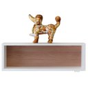 Ver imagem 3 de Nicho retangular com fundo amadeirado 2 peças