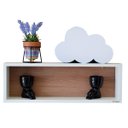 Ver imagem 2 de Nicho retangular com fundo amadeirado 2 peças