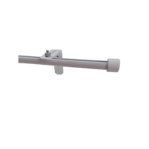 Kit Varão Trilho Suisso Deslizante Wave 28mm 2,50m - Branco