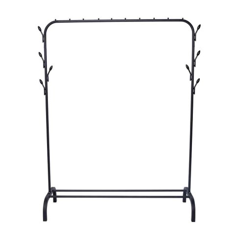 Cabideiro Arara para Closets com Prateleira Florida 147cm Jolitex Mek - Preto