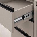 Ver imagem 5 de Kit com 2 Balcões de Cozinha 4 Portas 3 Gavetas 200x83 cm Tóquio Cinza Casamia