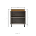 Ver imagem 6 de Kit com 2 Balcões de Cozinha 4 Portas 3 Gavetas 200x83 cm Tóquio Cinza Casamia