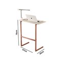 Ver imagem 5 de Mesa P/notebook Thor Mdp Perola Pés Ferro Bronze Sal Movelaria