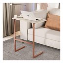 Ver imagem 2 de Mesa P/notebook Thor Mdp Perola Pés Ferro Bronze Sal Movelaria