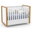 Ver imagem 2 de Jogo de Quarto Infantil com Berço e Cômoda Tutto New Branco Soft/freijó - Matic Móveis