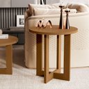 Ver imagem 1 de Mesa Lateral para Sala Redonda Nature Madeirado 8002 Jb Bechara