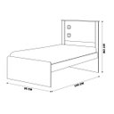 Ver imagem 2 de Cama Solteiro Reino Branco/Lilás - Gran Belo
