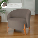 Ver imagem 5 de Poltrona Decorativa Luxo com Puff Ariela Bouclê Ds Home