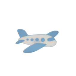 Puxador Infantil Avião para Gaveta e Móveis, Azul e Branco, Kit com 2 Unidades:azul - 1