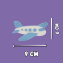 Ver imagem 5 de Puxador Infantil Avião para Gaveta e Móveis, Azul e Branco, Kit com 2 Unidades:azul