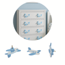 Puxador Infantil Avião para Gaveta e Móveis, Azul e Branco, Kit com 2 Unidades:azul - 3