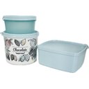 Ver imagem 2 de Tupperware Kit 3 Peças Potinhos Azul Bebê Kit 3 Peças Potinhos Azul Bebê