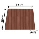 Ver imagem 4 de Tampo Quadrado 80 Cm (largura) Pe40 Pandin Mdp 4,00 Cm (altura) Cor Walnut