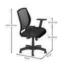 Ver imagem 2 de Cadeira Diretor Giratória Vision Plus Base Preta