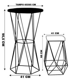 Conjunto Bistrô Rizzo Branco e 2 Banquetas Kathy Suede Mostarda com Bases Bronze - Gran Belo - 2