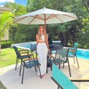 Ver imagem 3 de Kit Nossa Kasa Móveis Piscina Cadeira Mesa Espreguiçadeira - Verde
