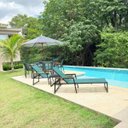 Ver imagem 4 de Kit Nossa Kasa Móveis Piscina Cadeira Mesa Espreguiçadeira - Verde