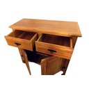 Ver imagem 3 de Balcão Buffet Arcaz de Madeira Maciça de Demolição com 2 Portas e 2 Gavetas:largura 130cm X Altura 1