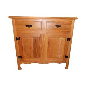 Balcão Buffet Arcaz de Madeira Maciça de Demolição com 2 Portas e 2 Gavetas:largura 130cm X Altura 1