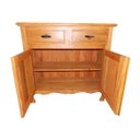 Ver imagem 2 de Balcão Buffet Arcaz de Madeira Maciça de Demolição com 2 Portas e 2 Gavetas:largura 130cm X Altura 1