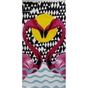 Ver imagem 1 de Toalha de Praia Margex Microfibra Estampada Cisne Pink