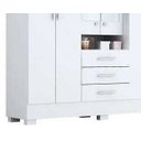 Ver imagem 3 de Guarda-roupa Casal com Espelho 6 Portas Capelinha Débora Acp Branco