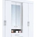 Ver imagem 2 de Guarda-roupa Casal com Espelho 6 Portas Capelinha Débora Acp Branco