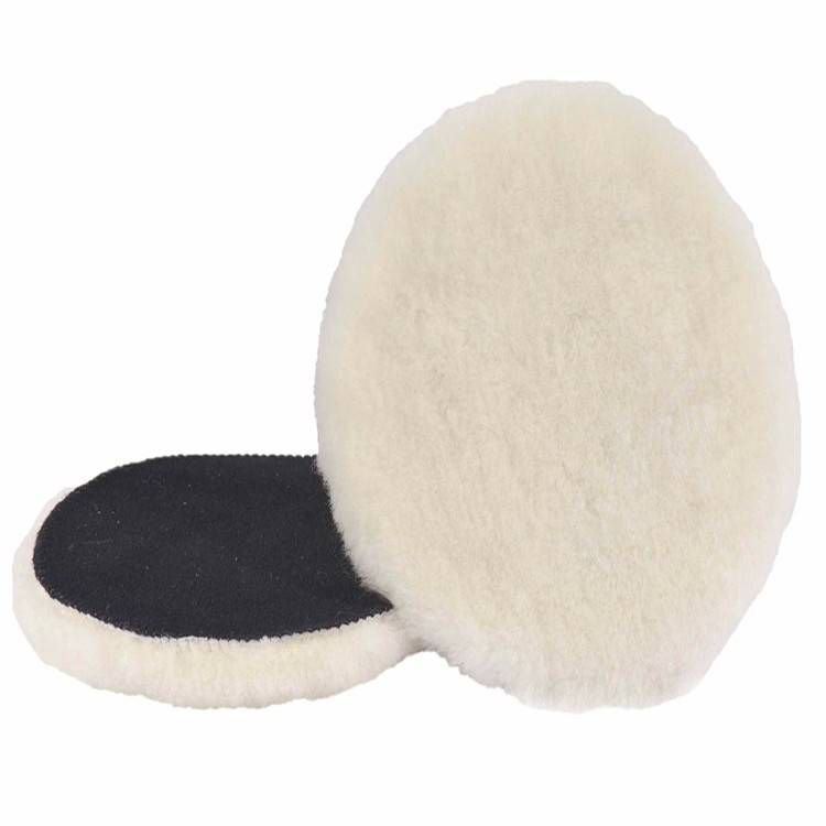 Ver imagem 5 de Kit 12 Boinas Lã Agressiva 5 Polegadas 125mm Disco Polir Polimento Vellcro Face Única Corte