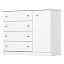 Ver imagem 4 de Quarto Infantil 4 Portas Mississipi com Berço Tutto New Ambiente Branco Fosco - Matic