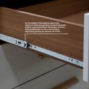 Ver mais imagens de Cômoda 5 Gavetas com Chave MDF Rio Marrom/Castanho/Off White
