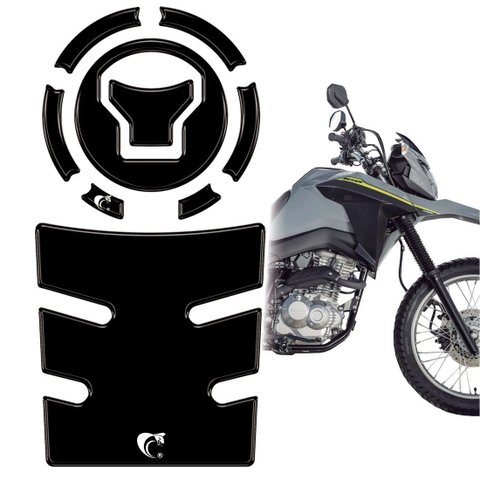 Kit Protetor Tanque e Bocal Resinado 3d Nova Bros 160 25/26