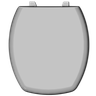 Assento Tampa para Vaso Sanitário Almofadado Compatível Thema Cinza Claro Durín - 1