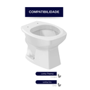Ver imagem 4 de Assento Tampa Vaso Sanitário Thema Incepa Almofadado Cinza Claro Durín
