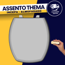 Ver imagem 1 de Assento Tampa Vaso Sanitário Thema Incepa Almofadado Cinza Claro Durín