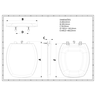 Assento Tampa para Vaso Sanitário Almofadado Compatível Thema Cinza Claro Durín - 4