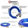 Cabo Rca Blindado Taramps 5 Metros 3mm Dupla Blindagem PVC Azul Plug Banhado A Níquel - 8