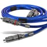 Cabo Rca Blindado Taramps 5 Metros 3mm Dupla Blindagem PVC Azul Plug Banhado A Níquel - 4