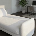 Ver imagem 5 de Sofa Cama 3 Lugares Sistema de Catraca Encosto Alto Padrão